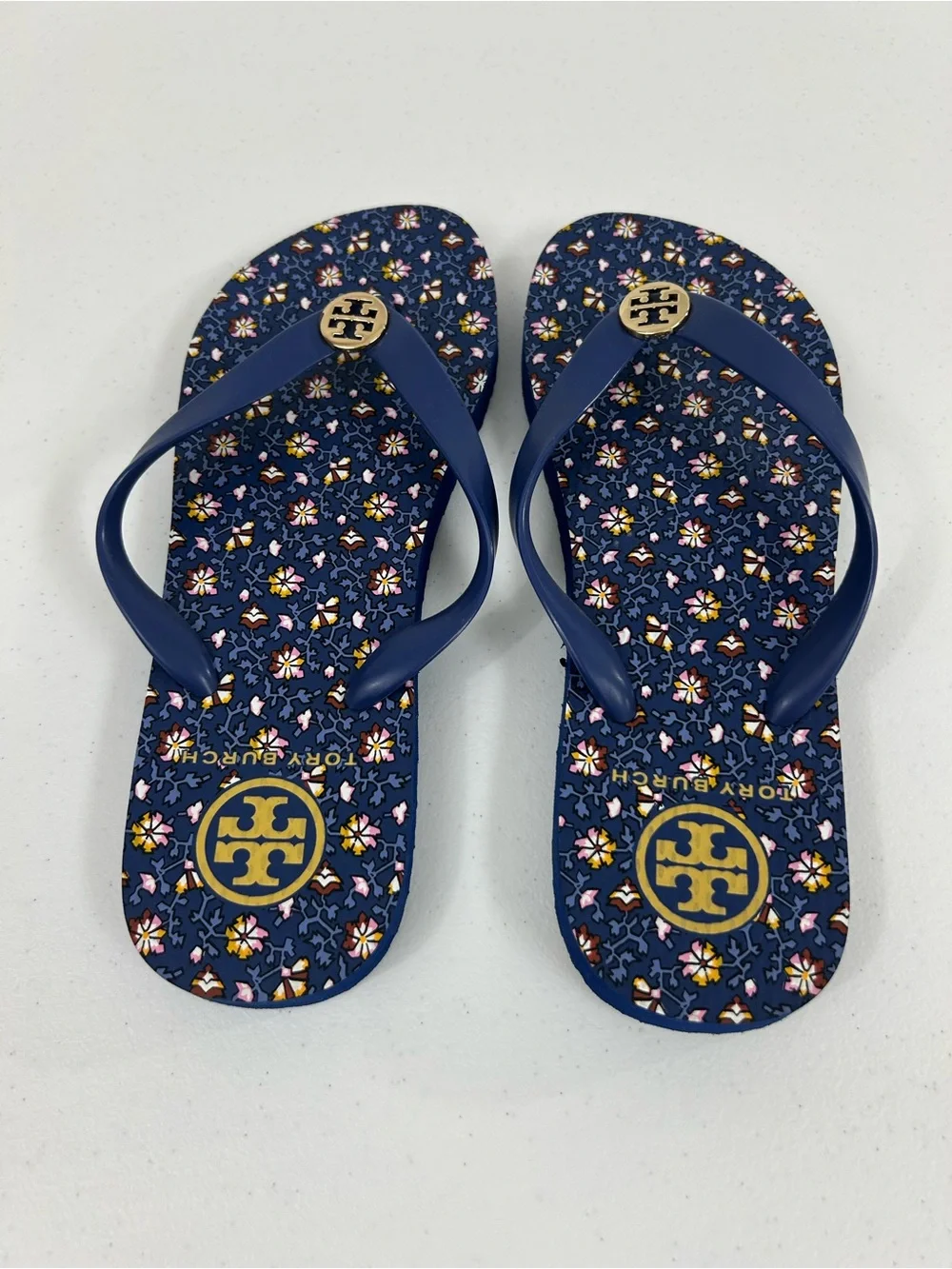 Tory Burch Women's Thin Flip-flops In Fresh Blueberry